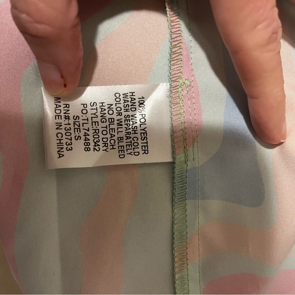 Umgee Multicolor Ruffled Mini Dress Size Small NWT - Picture 5 of 5